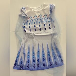 Frozen-Inspired Princess Costume - White and Blue